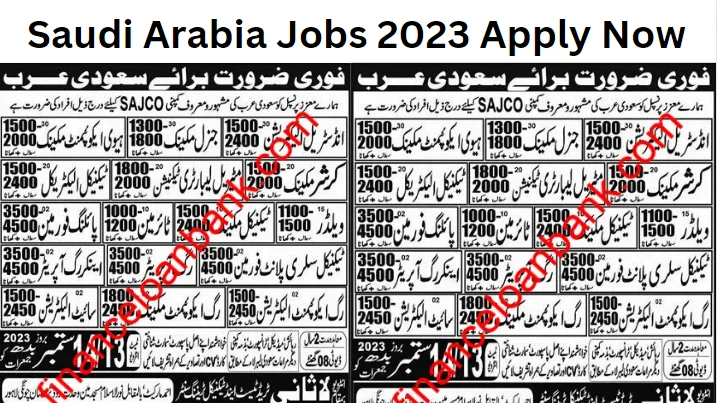 Saudi Arabia Jobs Sajco Company 2023 - Apply Now